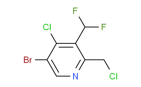 5-Bromo-4-chloro-2-(chloromethyl)-3-(difluoromethyl)pyridine