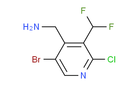 4-(Aminomethyl)-5-bromo-2-chloro-3-(difluoromethyl)pyridine