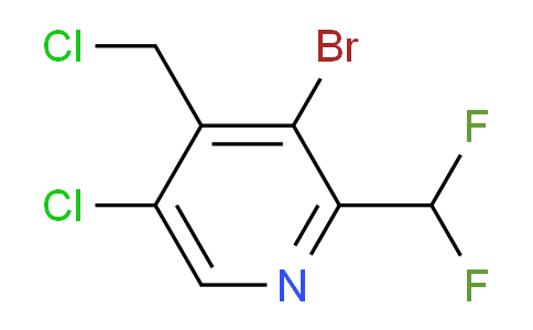 3-Bromo-5-chloro-4-(chloromethyl)-2-(difluoromethyl)pyridine