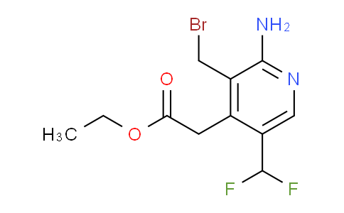 AM127967 | 1805377-53-0 | Ethyl 2-amino-3-(bromomethyl)-5-(difluoromethyl)pyridine-4-acetate