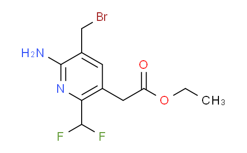 AM127968 | 1805377-63-2 | Ethyl 2-amino-3-(bromomethyl)-6-(difluoromethyl)pyridine-5-acetate