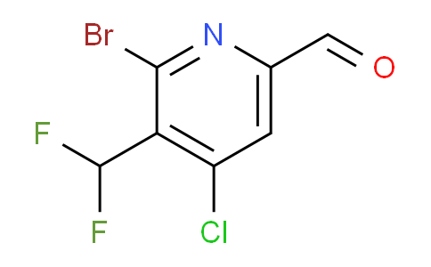 AM128020 | 1804656-47-0 | 2-Bromo-4-chloro-3-(difluoromethyl)pyridine-6-carboxaldehyde