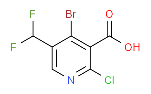 AM128025 | 1804917-35-8 | 4-Bromo-2-chloro-5-(difluoromethyl)pyridine-3-carboxylic acid