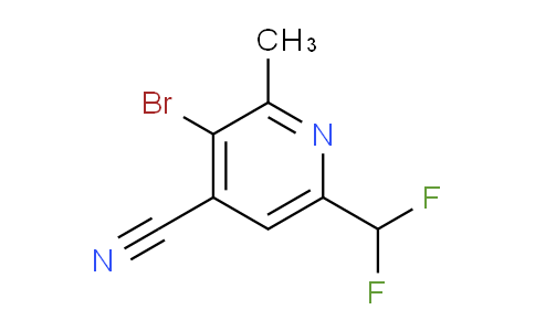 AM128035 | 1805231-30-4 | 3-Bromo-4-cyano-6-(difluoromethyl)-2-methylpyridine