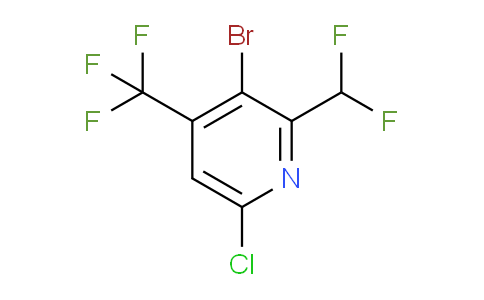 AM128064 | 1804655-88-6 | 3-Bromo-6-chloro-2-(difluoromethyl)-4-(trifluoromethyl)pyridine