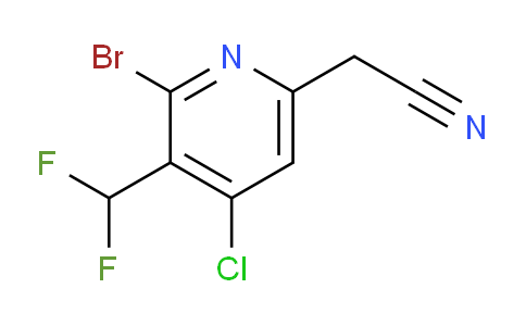 AM128066 | 1804656-08-3 | 2-Bromo-4-chloro-3-(difluoromethyl)pyridine-6-acetonitrile