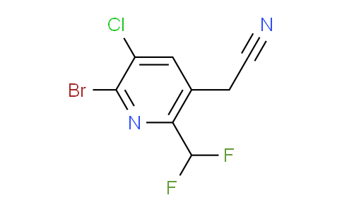 AM128069 | 1806999-26-7 | 2-Bromo-3-chloro-6-(difluoromethyl)pyridine-5-acetonitrile