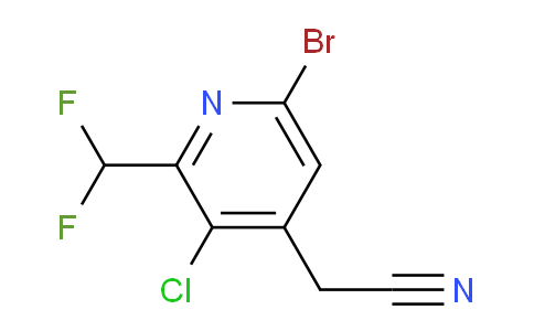 AM128075 | 1805359-27-6 | 6-Bromo-3-chloro-2-(difluoromethyl)pyridine-4-acetonitrile