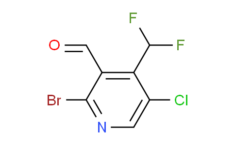 2-Bromo-5-chloro-4-(difluoromethyl)pyridine-3-carboxaldehyde
