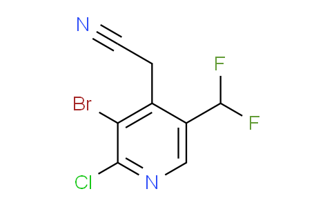 AM128084 | 1805347-18-5 | 3-Bromo-2-chloro-5-(difluoromethyl)pyridine-4-acetonitrile