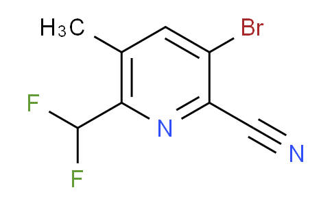 AM128085 | 1805344-15-3 | 3-Bromo-2-cyano-6-(difluoromethyl)-5-methylpyridine