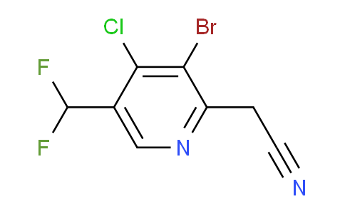AM128088 | 1806977-67-2 | 3-Bromo-4-chloro-5-(difluoromethyl)pyridine-2-acetonitrile