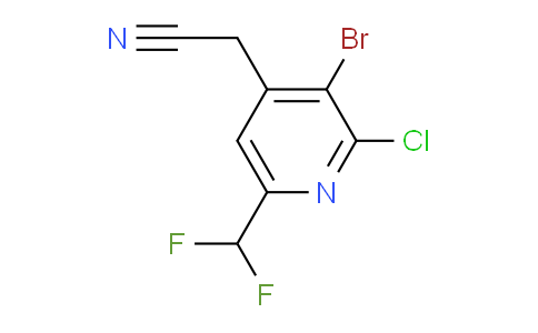 AM128091 | 1806977-63-8 | 3-Bromo-2-chloro-6-(difluoromethyl)pyridine-4-acetonitrile