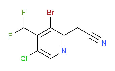 3-Bromo-5-chloro-4-(difluoromethyl)pyridine-2-acetonitrile