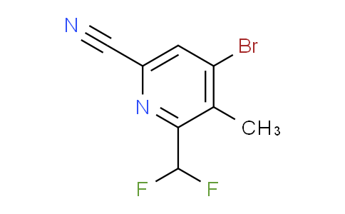 4-Bromo-6-cyano-2-(difluoromethyl)-3-methylpyridine