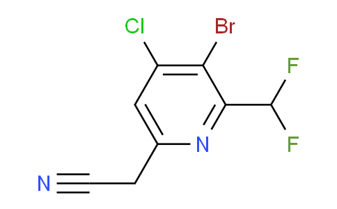 AM128094 | 1805347-23-2 | 3-Bromo-4-chloro-2-(difluoromethyl)pyridine-6-acetonitrile
