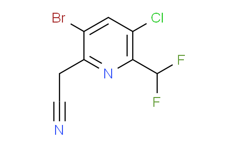 AM128099 | 1805448-52-5 | 3-Bromo-5-chloro-6-(difluoromethyl)pyridine-2-acetonitrile