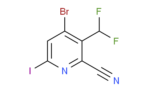 AM128101 | 1805384-26-2 | 4-Bromo-2-cyano-3-(difluoromethyl)-6-iodopyridine