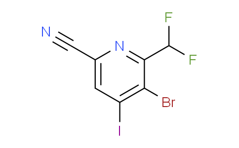 AM128104 | 1805438-52-1 | 3-Bromo-6-cyano-2-(difluoromethyl)-4-iodopyridine