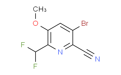 3-Bromo-2-cyano-6-(difluoromethyl)-5-methoxypyridine