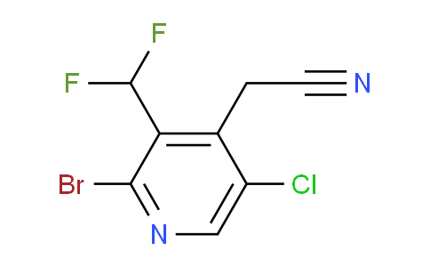 AM128126 | 1804459-07-1 | 2-Bromo-5-chloro-3-(difluoromethyl)pyridine-4-acetonitrile