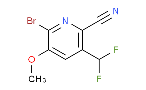 2-Bromo-6-cyano-5-(difluoromethyl)-3-methoxypyridine