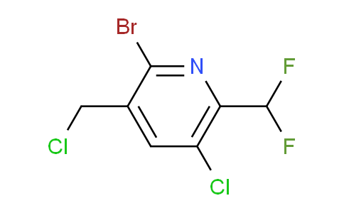 2-Bromo-5-chloro-3-(chloromethyl)-6-(difluoromethyl)pyridine