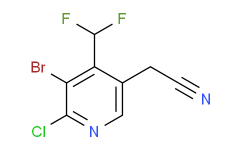 AM128137 | 1806033-62-4 | 3-Bromo-2-chloro-4-(difluoromethyl)pyridine-5-acetonitrile