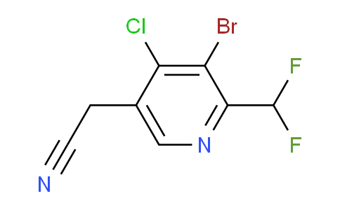 AM128140 | 1806033-67-9 | 3-Bromo-4-chloro-2-(difluoromethyl)pyridine-5-acetonitrile