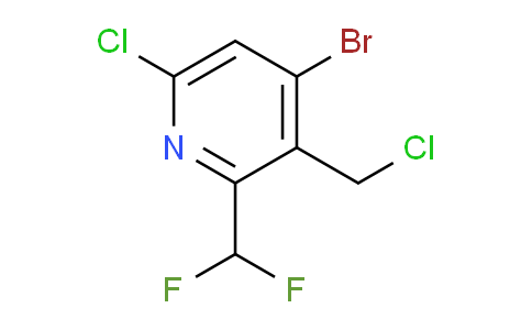 4-Bromo-6-chloro-3-(chloromethyl)-2-(difluoromethyl)pyridine