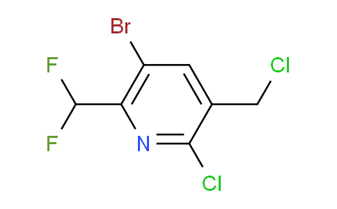 5-Bromo-2-chloro-3-(chloromethyl)-6-(difluoromethyl)pyridine