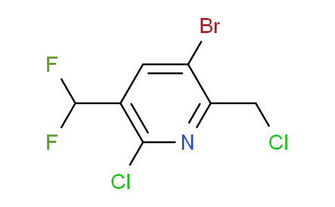 3-Bromo-6-chloro-2-(chloromethyl)-5-(difluoromethyl)pyridine