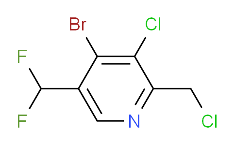 4-Bromo-3-chloro-2-(chloromethyl)-5-(difluoromethyl)pyridine