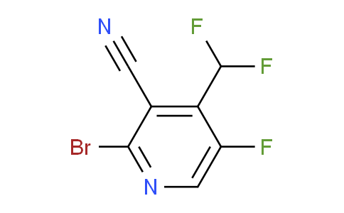 2-Bromo-3-cyano-4-(difluoromethyl)-5-fluoropyridine