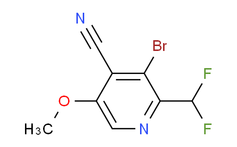 3-Bromo-4-cyano-2-(difluoromethyl)-5-methoxypyridine