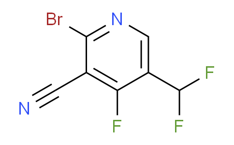 2-Bromo-3-cyano-5-(difluoromethyl)-4-fluoropyridine