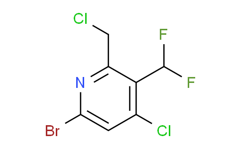 6-Bromo-4-chloro-2-(chloromethyl)-3-(difluoromethyl)pyridine