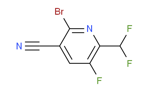 2-Bromo-3-cyano-6-(difluoromethyl)-5-fluoropyridine