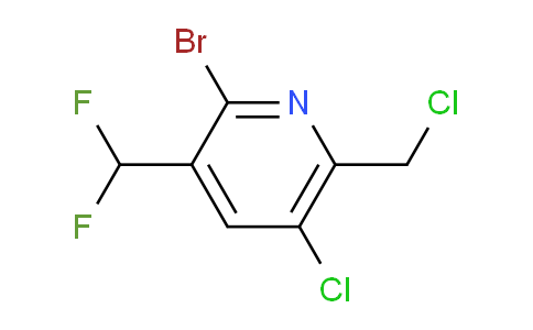 AM128180 | 1805166-10-2 | 2-Bromo-5-chloro-6-(chloromethyl)-3-(difluoromethyl)pyridine
