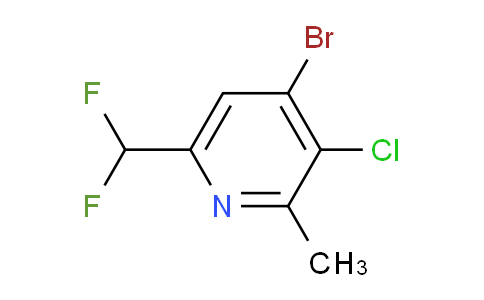 AM128250 | 1806031-22-0 | 4-Bromo-3-chloro-6-(difluoromethyl)-2-methylpyridine