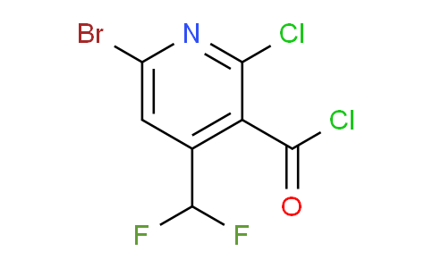 6-Bromo-2-chloro-4-(difluoromethyl)pyridine-3-carbonyl chloride