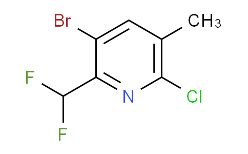 3-Bromo-6-chloro-2-(difluoromethyl)-5-methylpyridine