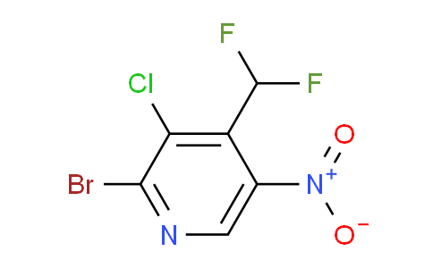 AM128273 | 1805384-63-7 | 2-Bromo-3-chloro-4-(difluoromethyl)-5-nitropyridine