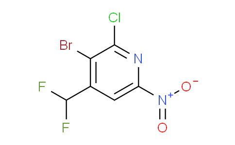 AM128274 | 1805006-53-4 | 3-Bromo-2-chloro-4-(difluoromethyl)-6-nitropyridine