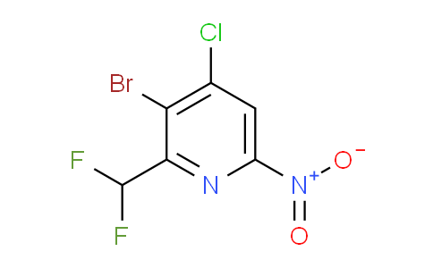 AM128278 | 1805163-99-8 | 3-Bromo-4-chloro-2-(difluoromethyl)-6-nitropyridine