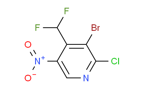 AM128288 | 1804725-40-3 | 3-Bromo-2-chloro-4-(difluoromethyl)-5-nitropyridine
