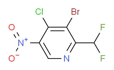 AM128291 | 1804725-42-5 | 3-Bromo-4-chloro-2-(difluoromethyl)-5-nitropyridine