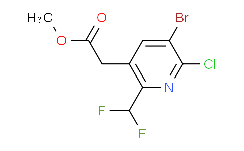 AM128296 | 1805235-37-3 | Methyl 3-bromo-2-chloro-6-(difluoromethyl)pyridine-5-acetate