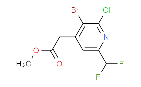 AM128304 | 1805171-92-9 | Methyl 3-bromo-2-chloro-6-(difluoromethyl)pyridine-4-acetate
