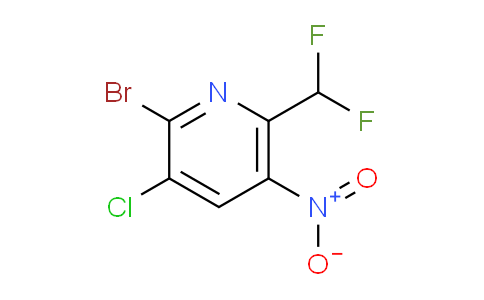 AM128308 | 1805384-73-9 | 2-Bromo-3-chloro-6-(difluoromethyl)-5-nitropyridine